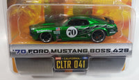 2005 Jada Dub City Big Time Muscle '70 Ford Mustang Boss 428 #70 Green Die Cast Toy Car Vehicle 1:64 Scale