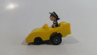 1988 McDonald's Turbo Macs The Hamburglar Yellow Toy Pull Back Friction Motorized Plastic Toy Car Vehicle - Happy Meals