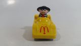 1988 McDonald's Turbo Macs The Hamburglar Yellow Toy Pull Back Friction Motorized Plastic Toy Car Vehicle - Happy Meals