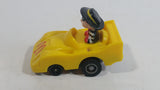 1988 McDonald's Turbo Macs The Hamburglar Yellow Toy Pull Back Friction Motorized Plastic Toy Car Vehicle - Happy Meals