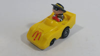 1988 McDonald's Turbo Macs The Hamburglar Yellow Toy Pull Back Friction Motorized Plastic Toy Car Vehicle - Happy Meals