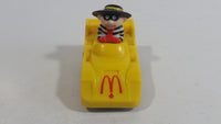 1988 McDonald's Turbo Macs The Hamburglar Yellow Toy Pull Back Friction Motorized Plastic Toy Car Vehicle - Happy Meals