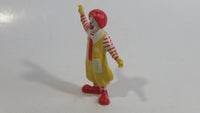 Vintage 1985 McDonald's Ronald McDonald Clown Waving PVC Toy Figure - 2 3/4" Tall