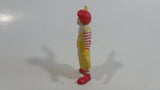 Vintage 1985 McDonald's Ronald McDonald Clown Waving PVC Toy Figure - 2 3/4" Tall