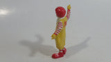 Vintage 1985 McDonald's Ronald McDonald Clown Waving PVC Toy Figure - 2 3/4" Tall