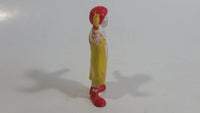 Vintage 1985 McDonald's Ronald McDonald Clown Waving PVC Toy Figure - 2 3/4" Tall