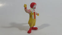 Vintage 1985 McDonald's Ronald McDonald Clown Waving PVC Toy Figure - 2 3/4" Tall