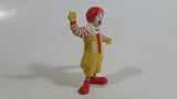 Vintage 1985 McDonald's Ronald McDonald Clown Waving PVC Toy Figure - 2 3/4" Tall