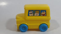 1996 Fisher Price McDonald's Characters Yellow School Bus Toy Plastic Toy Car Vehicle