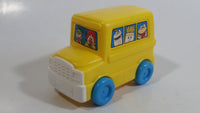 1996 Fisher Price McDonald's Characters Yellow School Bus Toy Plastic Toy Car Vehicle