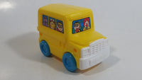 1996 Fisher Price McDonald's Characters Yellow School Bus Toy Plastic Toy Car Vehicle