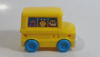 1996 Fisher Price McDonald's Characters Yellow School Bus Toy Plastic Toy Car Vehicle