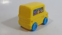 1996 Fisher Price McDonald's Characters Yellow School Bus Toy Plastic Toy Car Vehicle