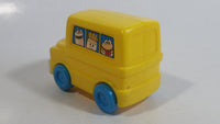 1996 Fisher Price McDonald's Characters Yellow School Bus Toy Plastic Toy Car Vehicle