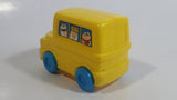 1996 Fisher Price McDonald's Characters Yellow School Bus Toy Plastic Toy Car Vehicle