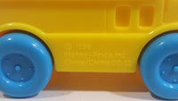 1996 Fisher Price McDonald's Characters Yellow School Bus Toy Plastic Toy Car Vehicle