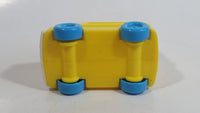 1996 Fisher Price McDonald's Characters Yellow School Bus Toy Plastic Toy Car Vehicle