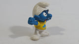 1980s Peyo Applause Snappy Smurf in Yellow Shirt 1 7/8" Tall Toy Figure