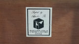 Vintage 1976 Gunther Mele Flower Design Pink Fabric Wooden Jewelry Box
