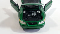 Maisto 1999 Ford Mustang GT 1/18 Scale Green Die Cast Toy Car Vehicle with Opening Doors, Hood, and Trunk