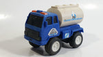 Unknown Brand Blue and Grey City Service Oil Fuel Tanker Truck Toy Car Vehicle