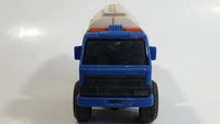 Unknown Brand Blue and Grey City Service Oil Fuel Tanker Truck Toy Car Vehicle