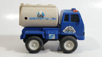 Unknown Brand Blue and Grey City Service Oil Fuel Tanker Truck Toy Car Vehicle