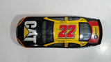 2001 Racing Champions Nascar #22 Ward Burton CAT Rental Dodge R/T Yellow  and Black 1/24 Scale Die Cast Model Toy Race Car Vehicle