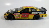 2001 Racing Champions Nascar #22 Ward Burton CAT Financial Dodge R/T Yellow and Black 1/24 Scale Die Cast Model Toy Race Car Vehicle with Opening Hood and Trunk