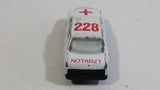 Unknown Brand Notarzt 228 Medic Red Cross Sedan White Die Cast Toy Car Vehicle