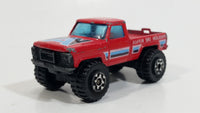 1985 to 1989 Matchbox 4x4 Mini Pick Up Truck "Aspen Ski Holidays" Die Cast Toy Car Vehicle