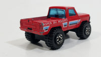 1985 to 1989 Matchbox 4x4 Mini Pick Up Truck "Aspen Ski Holidays" Die Cast Toy Car Vehicle