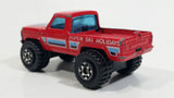 1985 to 1989 Matchbox 4x4 Mini Pick Up Truck "Aspen Ski Holidays" Die Cast Toy Car Vehicle