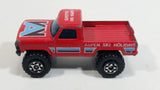 1985 to 1989 Matchbox 4x4 Mini Pick Up Truck "Aspen Ski Holidays" Die Cast Toy Car Vehicle