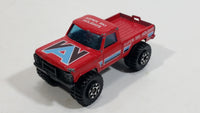 1985 to 1989 Matchbox 4x4 Mini Pick Up Truck "Aspen Ski Holidays" Die Cast Toy Car Vehicle