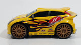 Rare 2002 Hot Wheels Ford Focus "Falken" Yellow Die Cast Toy Car Vehicle