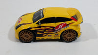 Rare 2002 Hot Wheels Ford Focus "Falken" Yellow Die Cast Toy Car Vehicle