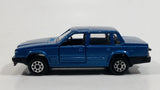 Majorette Volvo 760 GLE Sedan No. 230 Dark Teal Blue 1/61 Scale Die Cast Toy Car Vehicle with Opening Doors