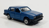 Majorette Volvo 760 GLE Sedan No. 230 Dark Teal Blue 1/61 Scale Die Cast Toy Car Vehicle with Opening Doors