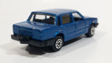 Majorette Volvo 760 GLE Sedan No. 230 Dark Teal Blue 1/61 Scale Die Cast Toy Car Vehicle with Opening Doors