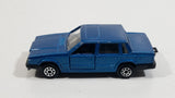 Majorette Volvo 760 GLE Sedan No. 230 Dark Teal Blue 1/61 Scale Die Cast Toy Car Vehicle with Opening Doors