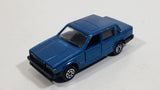 Majorette Volvo 760 GLE Sedan No. 230 Dark Teal Blue 1/61 Scale Die Cast Toy Car Vehicle with Opening Doors