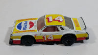 1988 1985 Matchbox Superfast Chevy Pro Stocker #14 Pepsi Challenger No. 34 White and Yellow Die Cast Toy Race Car Vehicle