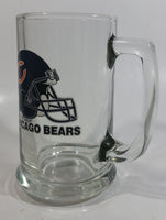 Chicago Bears NFL Football Team 5 1/2" Glass Beer Mug Cup with Helmet Graphic