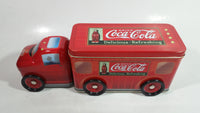 Drink Coca-Cola Coke Delicious Refreshing Semi Truck Shaped Tin Metal Container