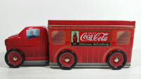 Drink Coca-Cola Coke Delicious Refreshing Semi Truck Shaped Tin Metal Container