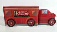 Drink Coca-Cola Coke Delicious Refreshing Semi Truck Shaped Tin Metal Container