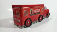 Drink Coca-Cola Coke Delicious Refreshing Semi Truck Shaped Tin Metal Container