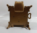 2007 Jelly Belly Gold Colored Ornate 9" Tall Candy Jellybean Dispenser Gumball Machine