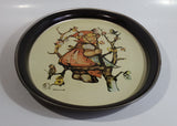 Vintage 1982 Ars Edition Hummel "Apple Girl" Oval Shaped Tin Metal Beverage Tray